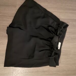 Black High-Waisted “Paper Bag” Style Wilfred Shorts